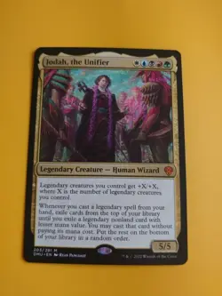 Jodah, the unifier Mythic DMC human wizard Magic the Gathering Card. - Image 2