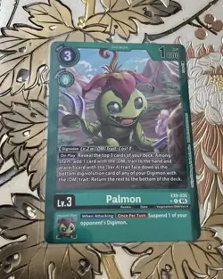 Digimon Card Game Palmon Limited Foil EX9-035 Versus Monsters - Image 1