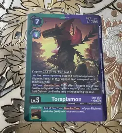 Digimon Card Game Toropiamon Limited Foil EX9-042 Versus Monsters - Image 1