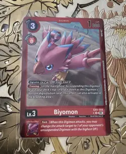 Digimon Card Game Biyomon Limited Foil EX9-008 Versus Monsters - Image 1