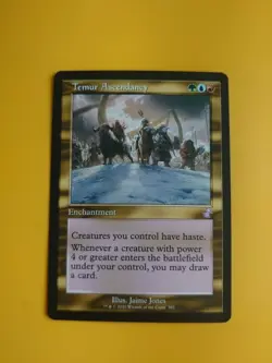 Temur Ascendancy (retro frame) Enchantment Magic the Gathering Card. - Image 1