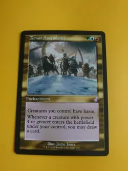 Temur Ascendancy (retro frame) Enchantment Magic the Gathering Card. - Image 2