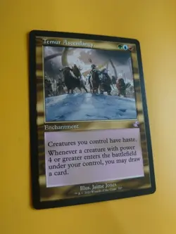 Temur Ascendancy (retro frame) Enchantment Magic the Gathering Card. - Image 3