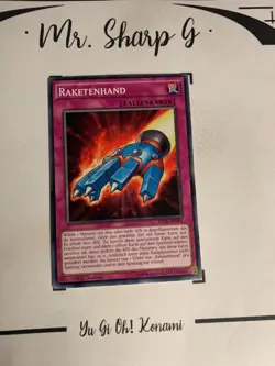 RAKETENHAND - 1. AUFLAGE RATE-DE093 DEUTSCH Yu-Gi-Oh! CARD COMMON KONAMI - Image 3