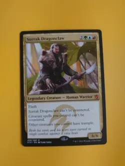 Surrak Dragonclaw. KTK Mythic Warrior Magic the Gathering Card. - Image 1