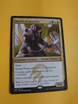 Surrak Dragonclaw. KTK Mythic Warrior Magic the Gathering Card. - Image 4
