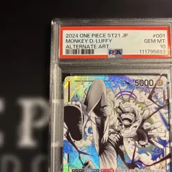 One Piece Card PSA10 Luffy Gear 5 Nika Leader Parallel OP Japanese Rare - Image 2