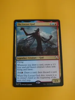 The Locust God. MOC Mythic. LEgendary creature Magic the Gathering Card. - Image 2