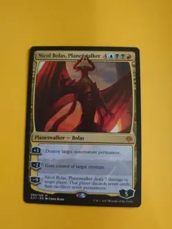 Nicol Bolas, Planeswalker EO1 Mythic Bolas. Magic the Gathering Card. - Image 1