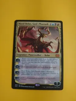 Nicol Bolas, God-Pharoah. Mythic 2X2 Magic the Gathering Card. - Image 1