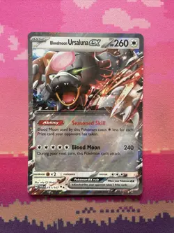 Pokemon Card Ursaluna EX 141/167 Double Rare Twilight Masquerade Near Mint - Image 1
