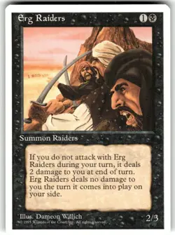 Erg Raiders MTG Core Set 4th Edition Regular MTG NM - Image 1