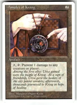 Amulet of Kroog MTG Core Set 4th Edition Regular Near Mint - Image 1