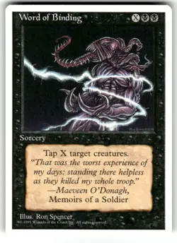 Word of Binding MTG Core Set 4th Edition Regular NM - Image 1
