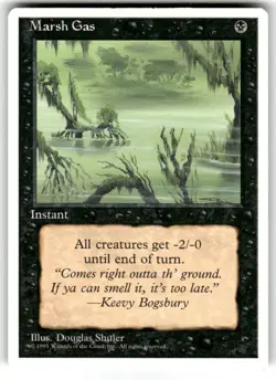 Marsh Gas MTG Core Set 4th Edition Regular MTG NM - Image 1