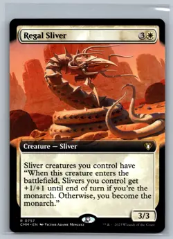 Magic MTG Commander Masters Regal Sliver (Extended Art) #0757 TCG CCG - Image 1