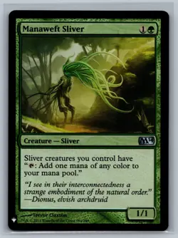 Magic The Gathering The List Reprints Manaweft Sliver #184/249 Foil MTG TCG CCG - Image 1