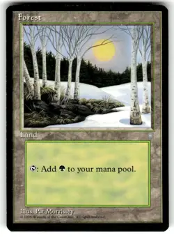 Magic The Gathering MTG Ice Age Forest (328) 328 - Image 1