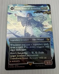 MTG Venat Heart Of Hydaelyn (Borderless Foil) Final Fantasy 0329 FFXIV FF14 NM - Image 1