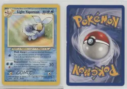 Light Vaporeon Pokemon Neo Destiny #52 2002 10cj - Image 3