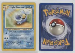 Light Vaporeon Pokemon Neo Destiny #52 2002 10cj - Image 3