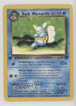 Dark Wartortle 1st Ed. Pokemon Team Rocket #46 2000 0c3i - Image 1