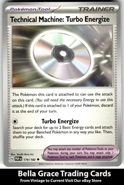 Technical Machine: Turbo Energize #179/182 SV04: Paradox Rift Pokemon Uncommon - Image 1