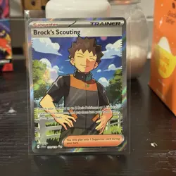 Pokemon TCG Brock's Scouting 179/159 2025 Journey Together Ultra Rare Card - NM - Image 1