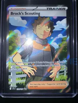 Pokemon TCG Brock's Scouting 179/159 2025 Journey Together Ultra Rare Card - NM - Image 1