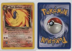 Dark Quilava Pokemon Neo Destiny #39 2002 18sb - Image 3