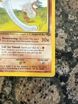 1999 Pokemon 1st Edition Jungle #39/64 Marowak, Lightly Played - Image 2