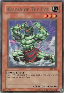 Yugioh Avatar of The Pot AST-016 Rare LP - Image 1