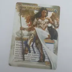 Altered Art MTG Card - Girl - Bruna, Light of Alabaster - Commissioned - Image 1