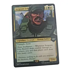 Altered Art MTG Card - Sgt John Benton to Sgt Johnson - Commissioned - Image 1