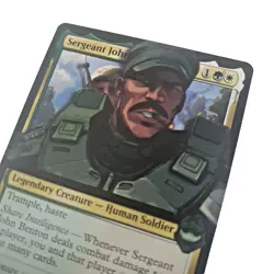 Altered Art MTG Card - Sgt John Benton to Sgt Johnson - Commissioned - Image 2