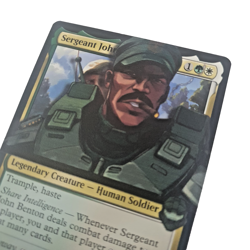 Altered Art MTG Card - Sgt John Benton to Sgt Johnson - Commissioned - Image 4