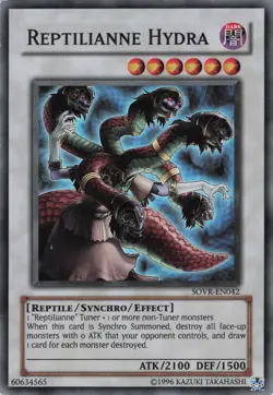 Yugioh Reptilianne Hydra SOVR-EN042 Super Rare NM - Image 1