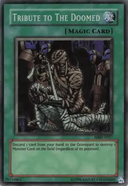 Yugioh Tribute to the Doomed MRD-E057 Super Rare LP - Image 1