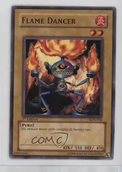 Flame Dancer 1st Ed. YuGiOh Labyrinth of Nightmare #LON-058 2003 0y59 - Image 1