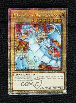 QCSR - Blue-Eyes White Dragon 1st Ed. YuGiOh Quarter Century Stampede 1k8t - Image 1