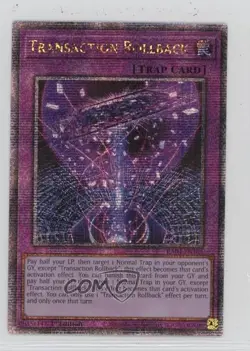 QCSR - Transaction Rollback 1st Ed. YuGiOh Quarter Century Stampede 1k8t - Image 1