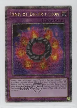 QCSR - Ring of Destruction 1st Ed. YuGiOh Quarter Century Stampede 1k8t - Image 1