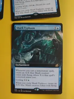 Shark Typhoon. playset 4 cards. IKO rare enchantment Magic the Gathering Card. - Image 2
