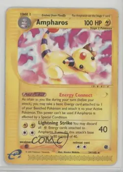 Ampharos Pokemon e-Card Series Expedition #34 2002 2f4 - Image 1