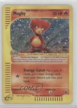 Magby Holo Pokemon e-Card Series Expedition #17 2002 10cj - Image 1
