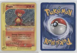Magby Holo Pokemon e-Card Series Expedition #17 2002 10cj - Image 3