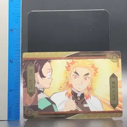 Rengoku Tanjiro Demon Slayer Card CCG Japanese BANDAI #2583145 #008 0722 - Image 2
