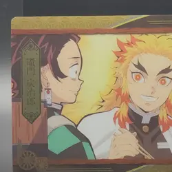 Rengoku Tanjiro Demon Slayer Card CCG Japanese BANDAI #2583145 #008 0722 - Image 3