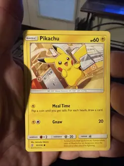 Pokemon Pikachu TCG Card 55/236 Sun & Moon: Unified Minds 2019 NM Condition - Image 1