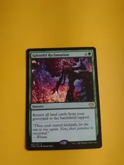 Splendid Reclamation. VOW sorcery Rare Magic the Gathering Card. - Image 1